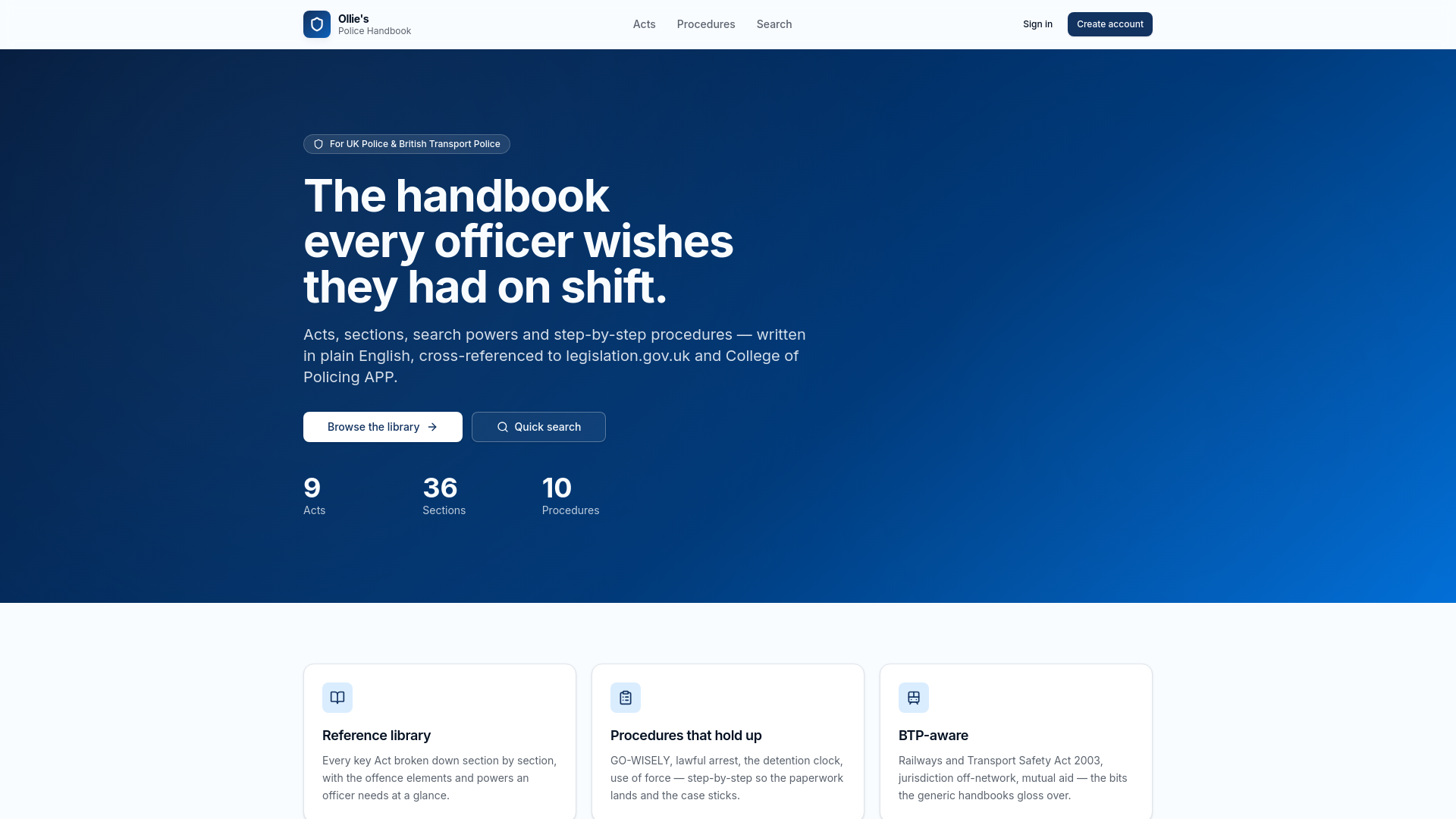 Code G — Arrest Necessity Decision Aid — Ollie's Police Handbook