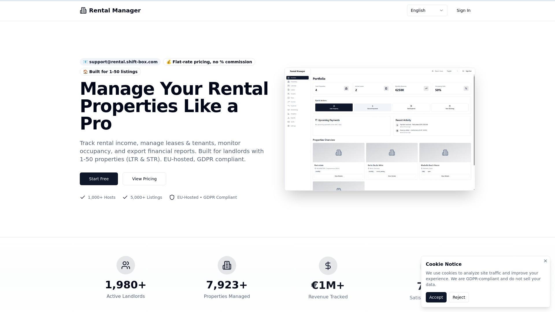 Rental Manager – Property Management Software for Small Landlords