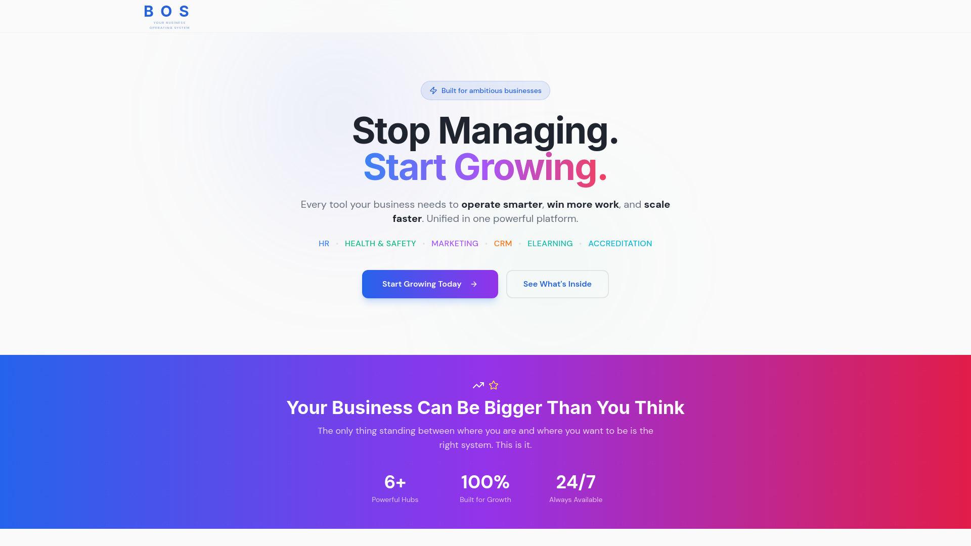 BOS. Your Business Operating System