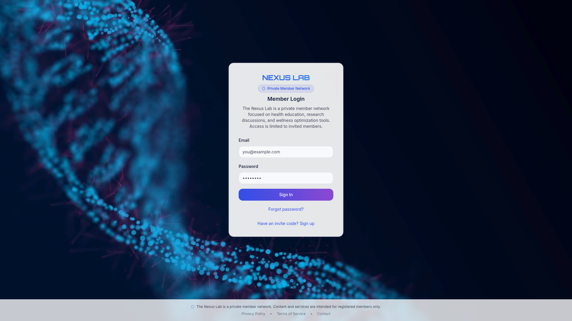 The Nexus Lab | AI-Powered Peptide Stack Generator