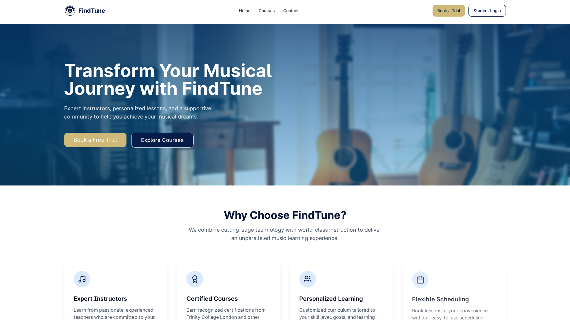Professional Music Lessons & Certification Platform