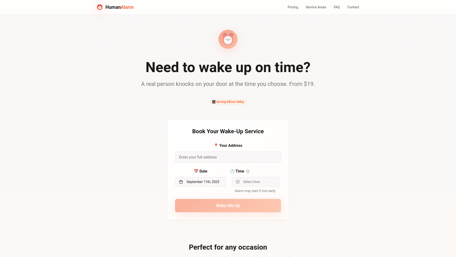 Show HN: HumanAlarm – Real people knock on your door to wake you up