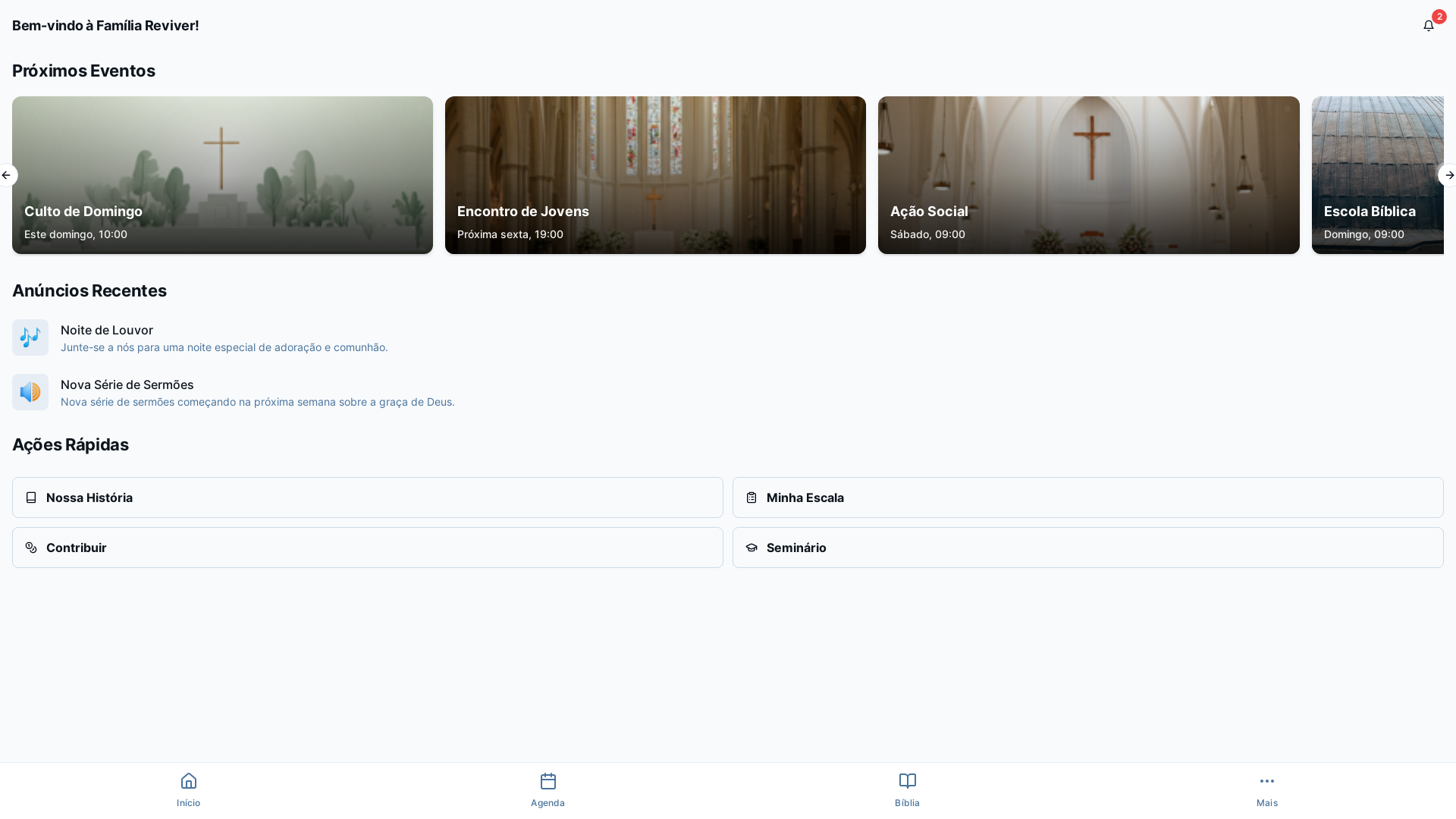 Professional Church Management System Platform
