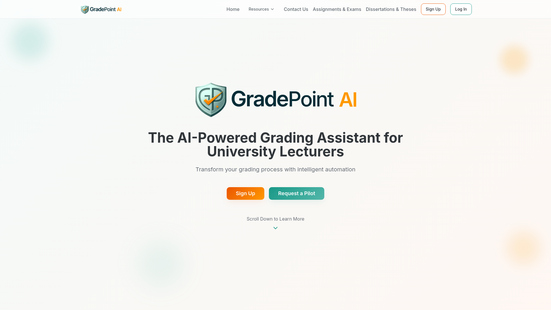 GradePoint AI - AI-Powered Grading Assistant