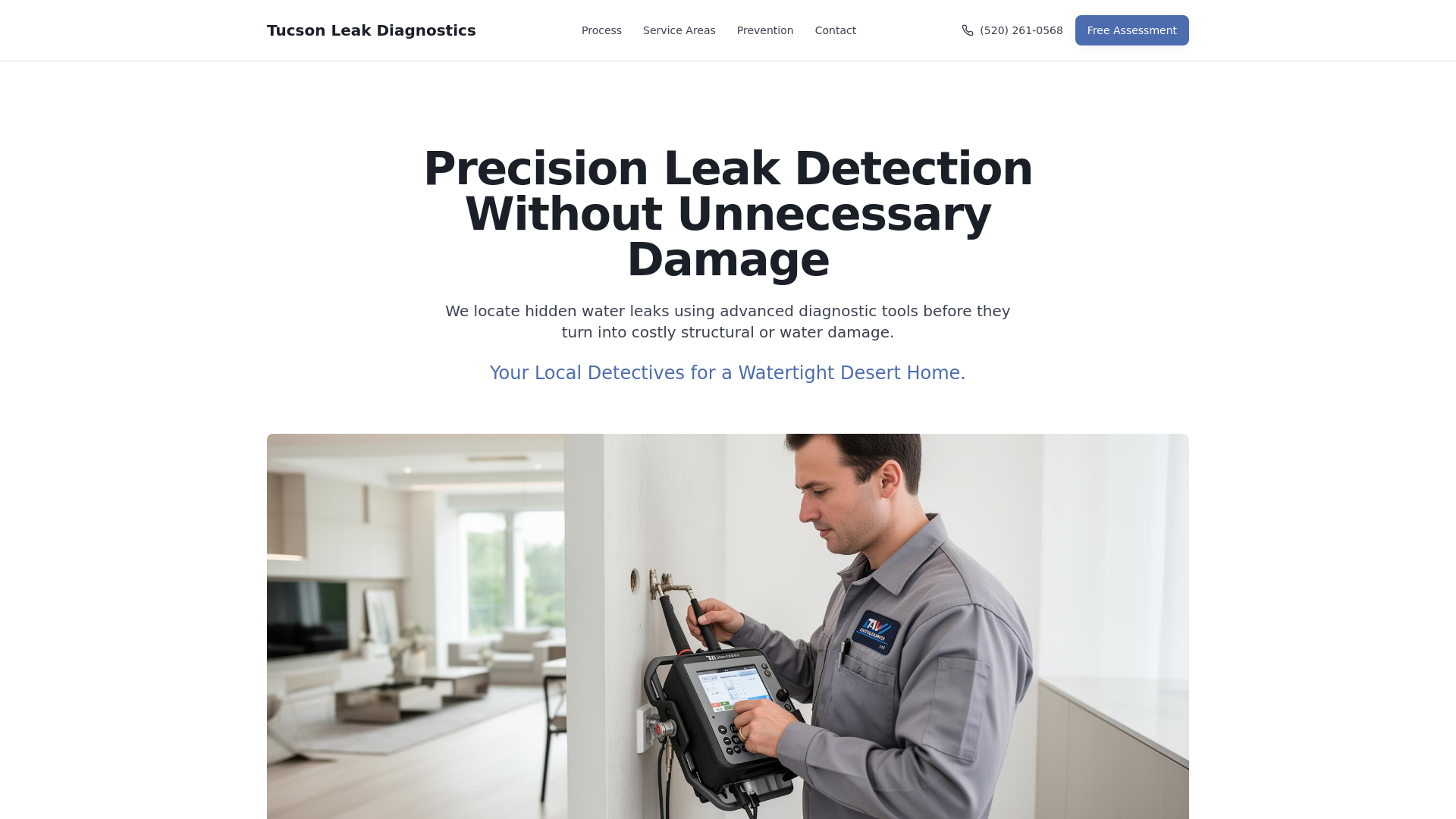 Leak Detection & Water Damage Diagnostics in Tucson, AZ