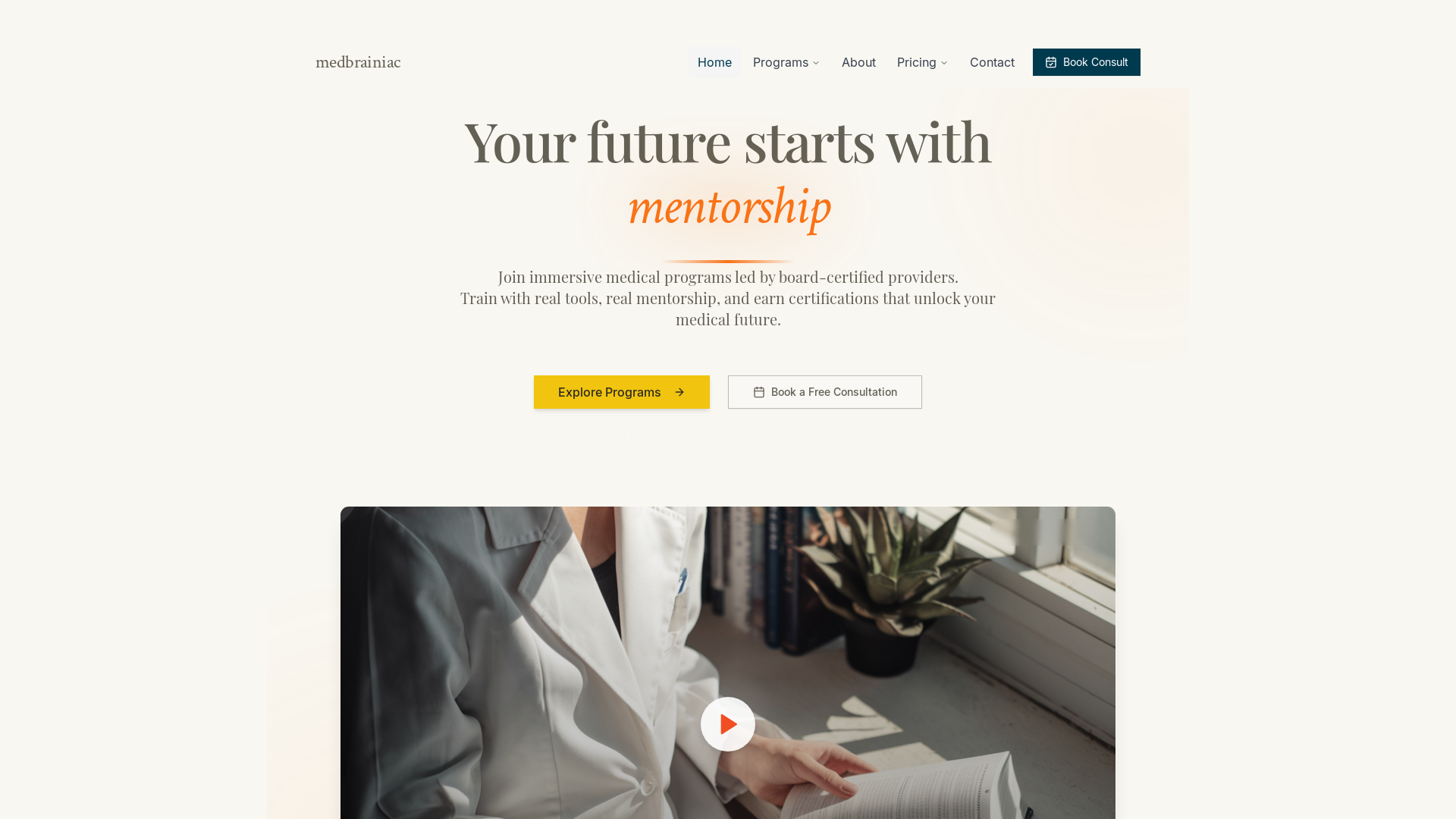 Professional Medical Education & Training Platform