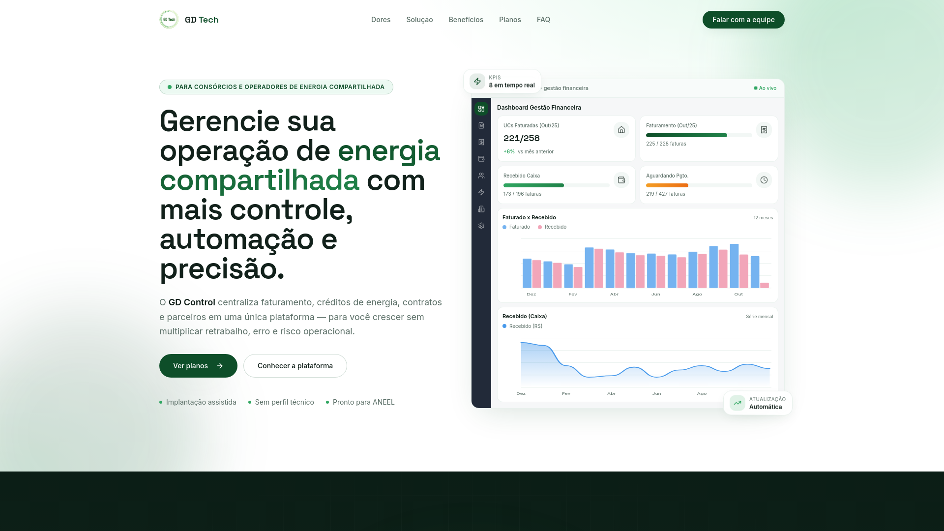 GD Control — Gestão de energia compartilhada com controle total