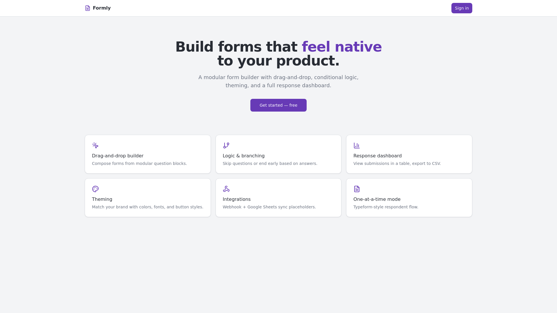 Formly — Modular form builder with logic and theming