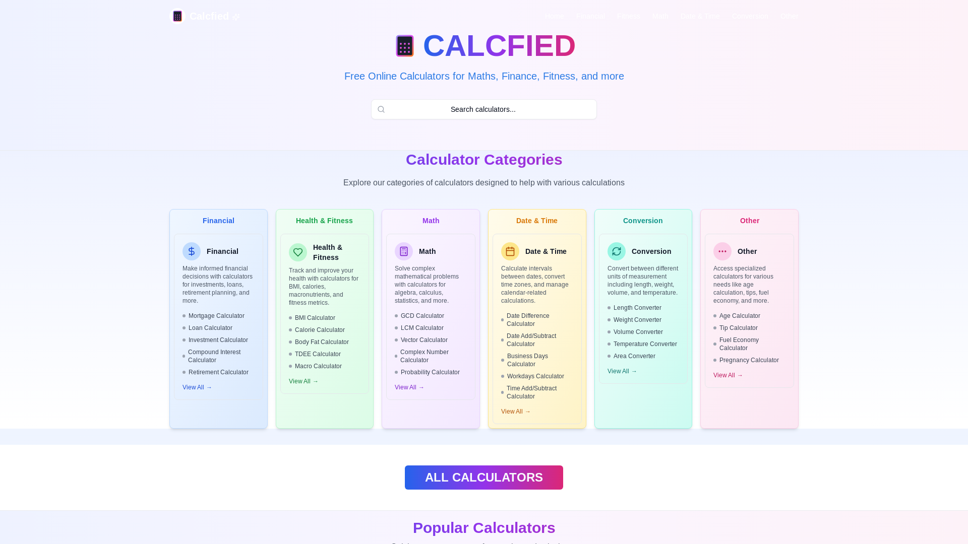 Smart General Calculators Solution