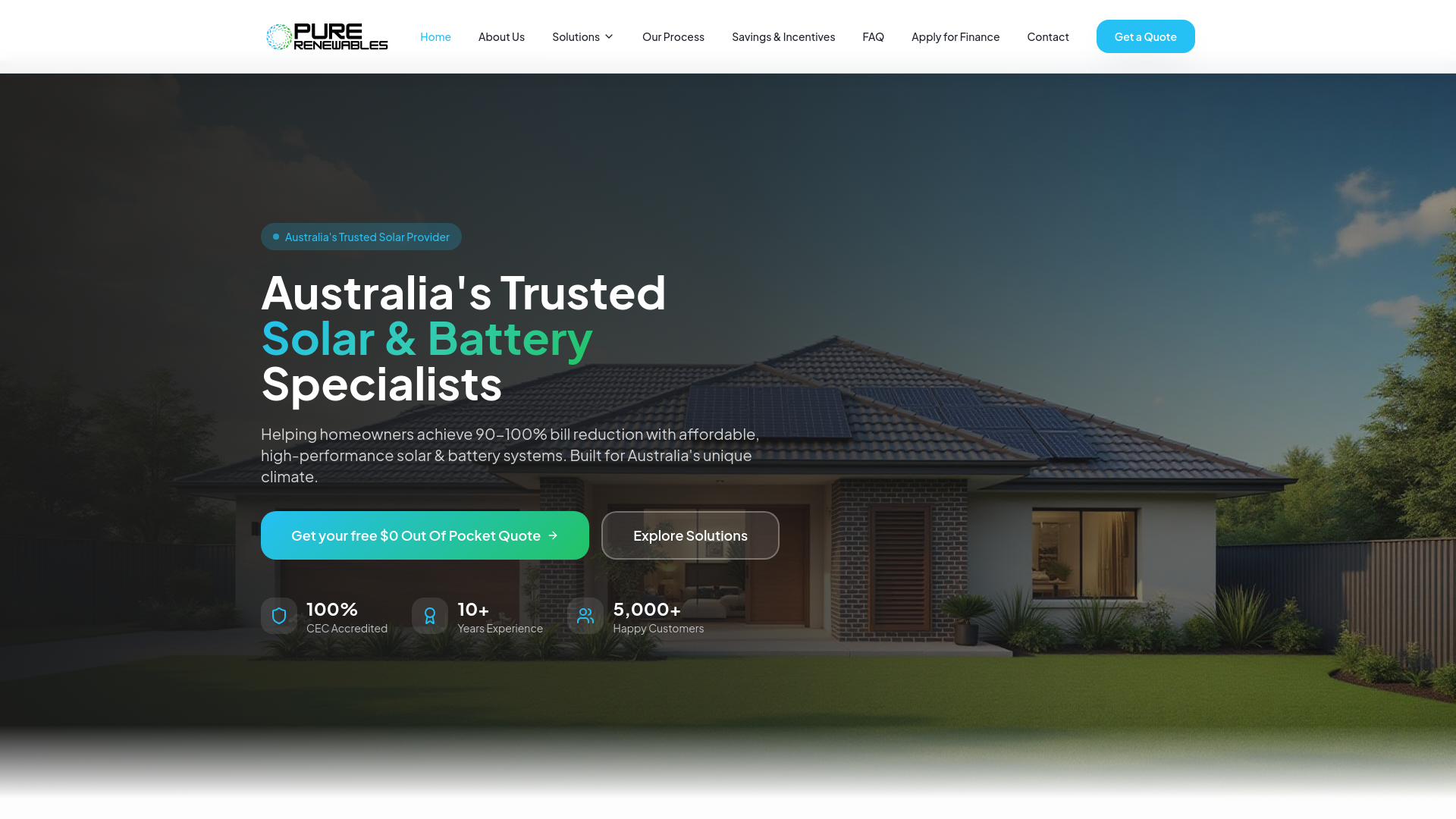 Solar Panels & Battery Storage Australia | Pure Renewables