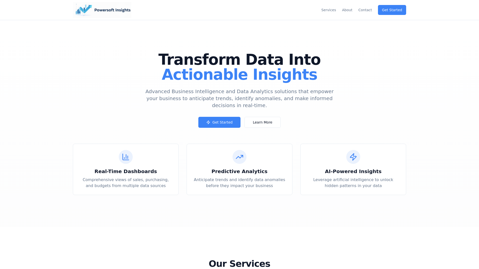 Powersoft Insights - Business Intelligence & Data Analytics