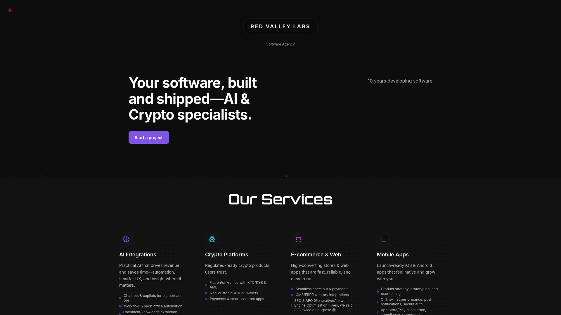 Red Valley Labs - AI &amp;amp;amp; Blockchain Development