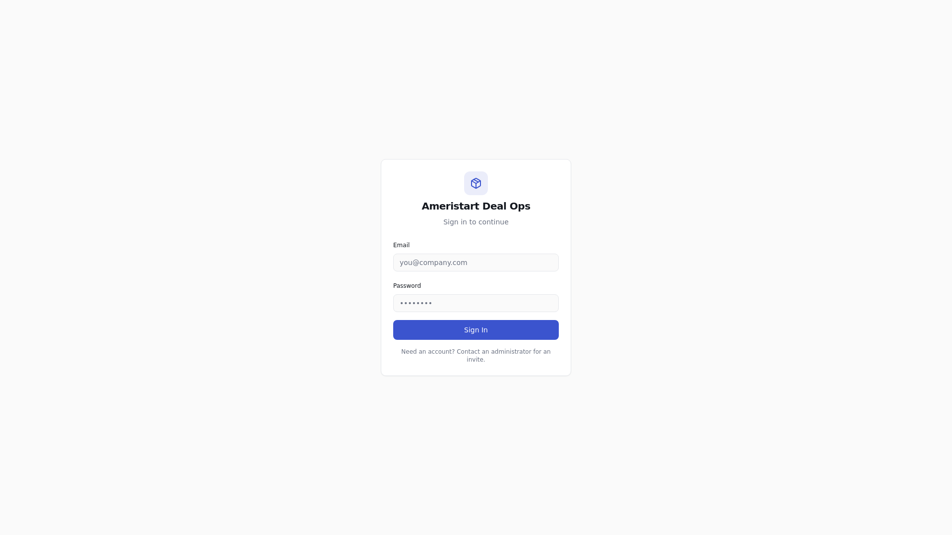 Ameristart Deal Ops