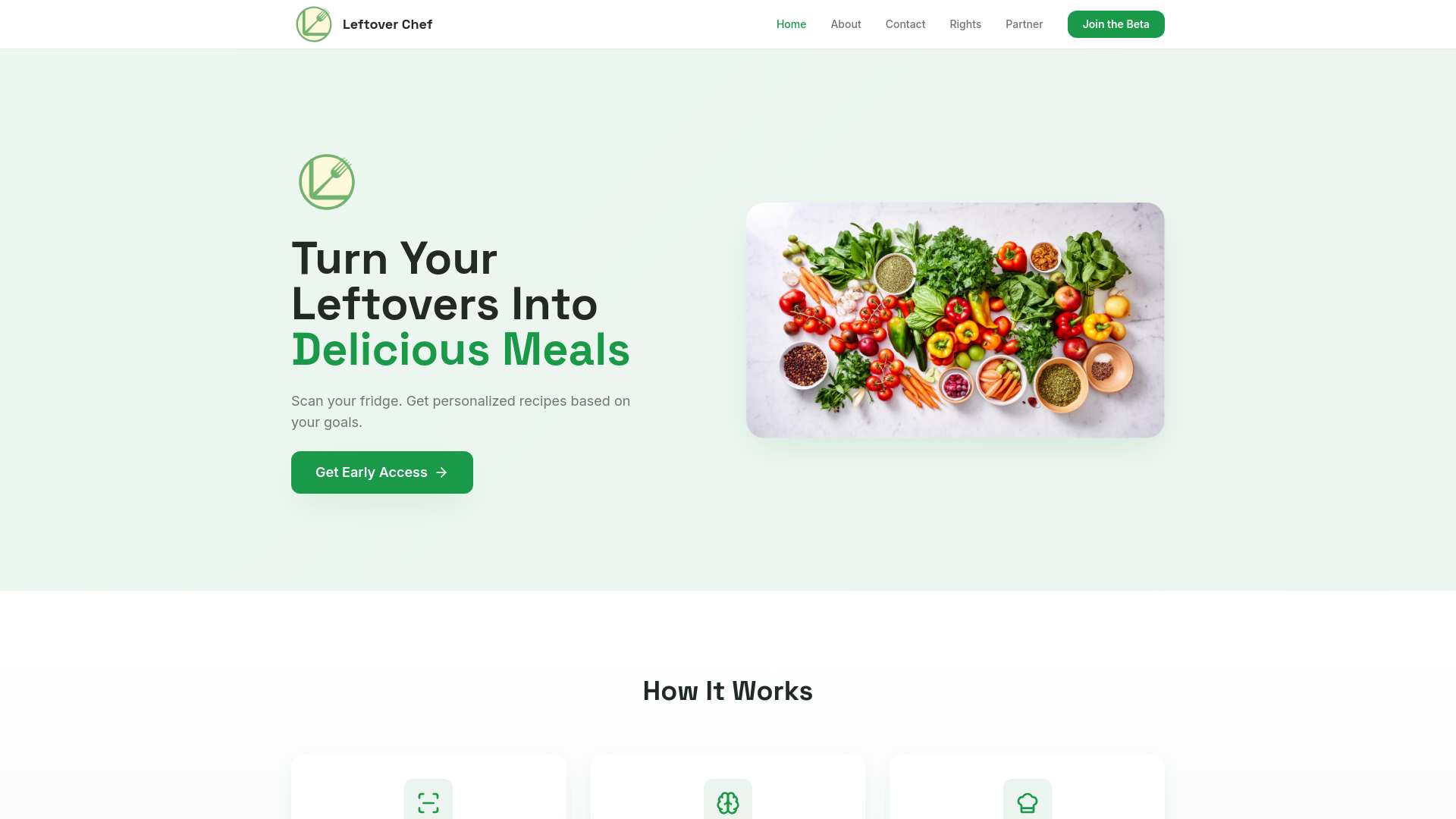 Leftover Chef — Turn Your Leftovers Into Delicious Meals
