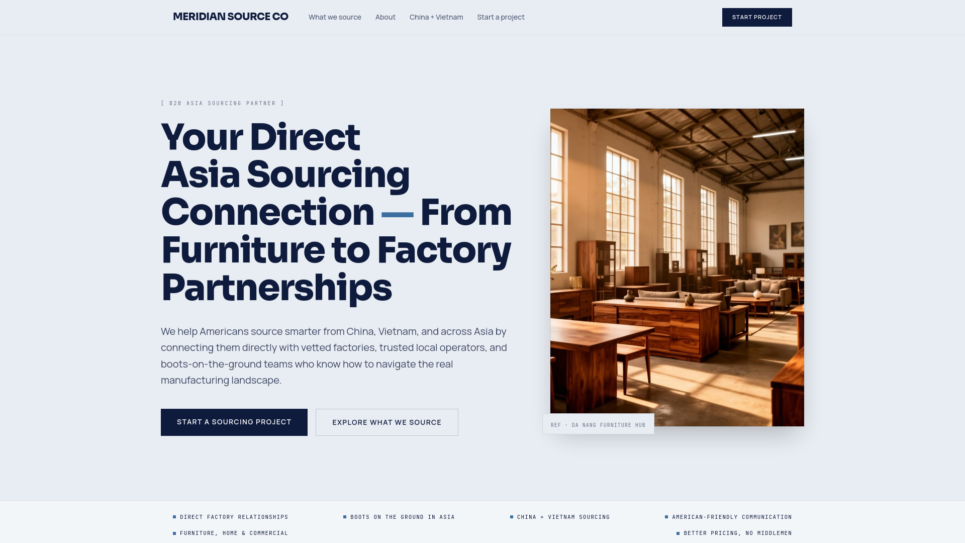 Meridian Source Co: Your Direct Asia Sourcing Connection