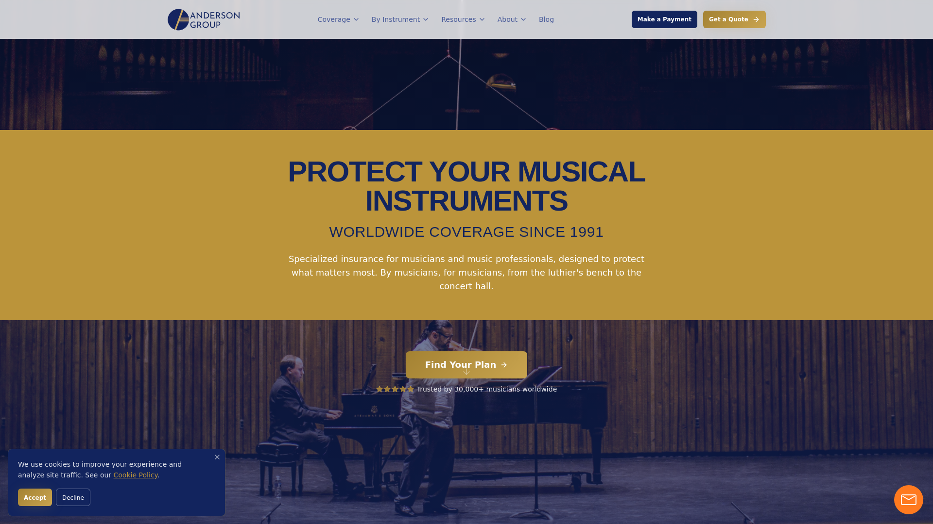 Progressive Insurance For Musical Instruments Find the Right Musical Instrument Insurance Plan | Anderson Group