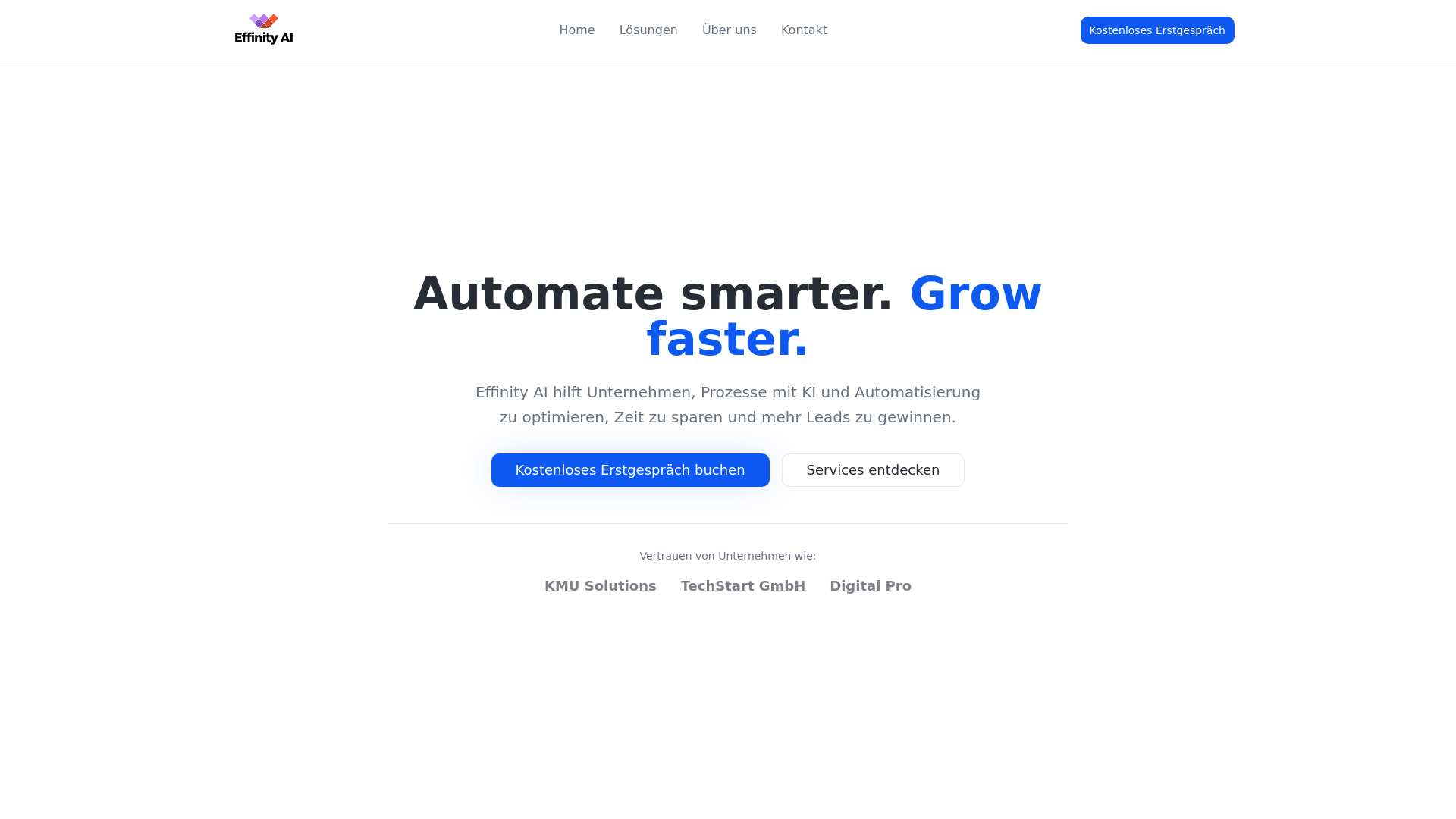 Effinity AI - KI-Automatisierung für Unternehmen