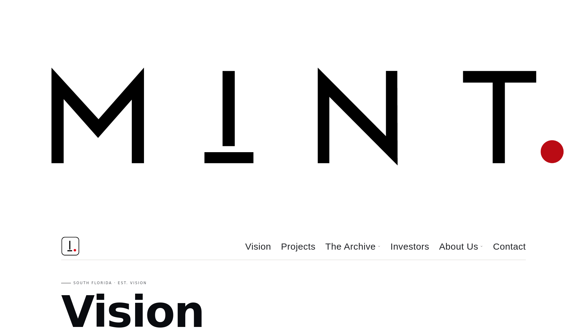 Mint Developers | Luxury Real Estate Development in South Florida