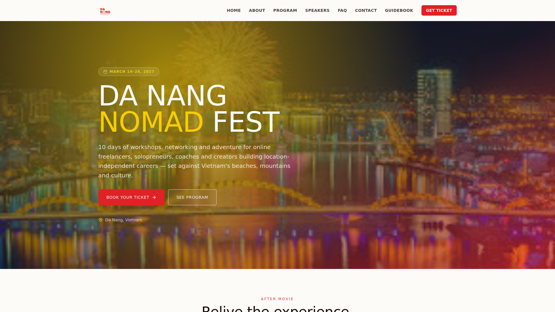 Da Nang Nomad Fest 2027 — Da Nang
