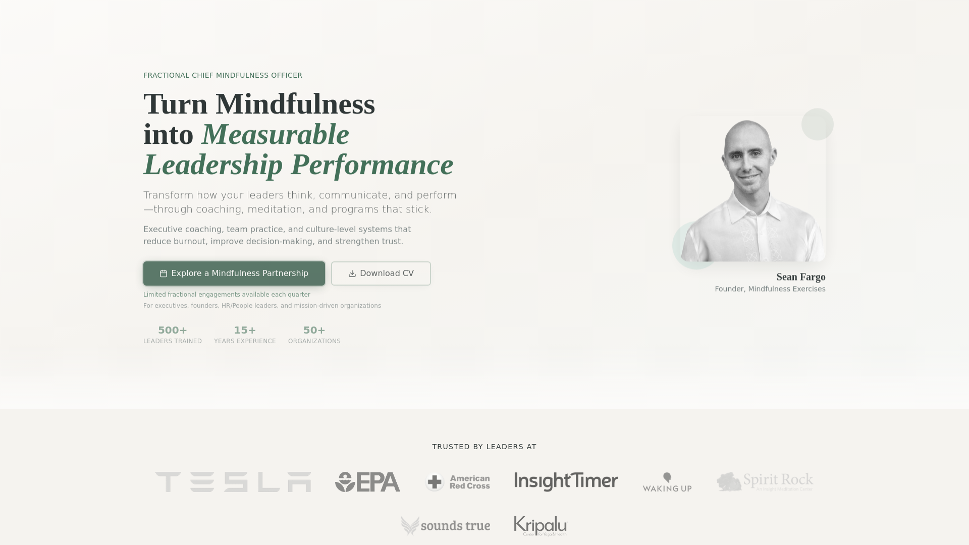 Mindful Breathing with Sean Fargo