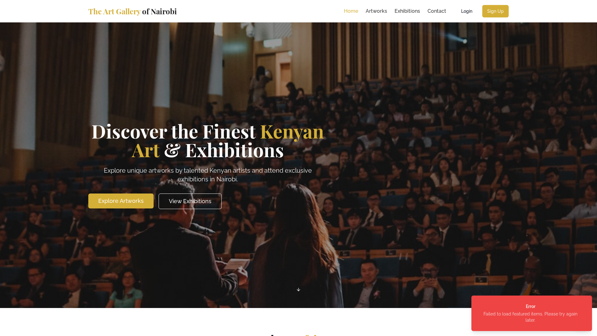 Modern Art & Gallery Platform