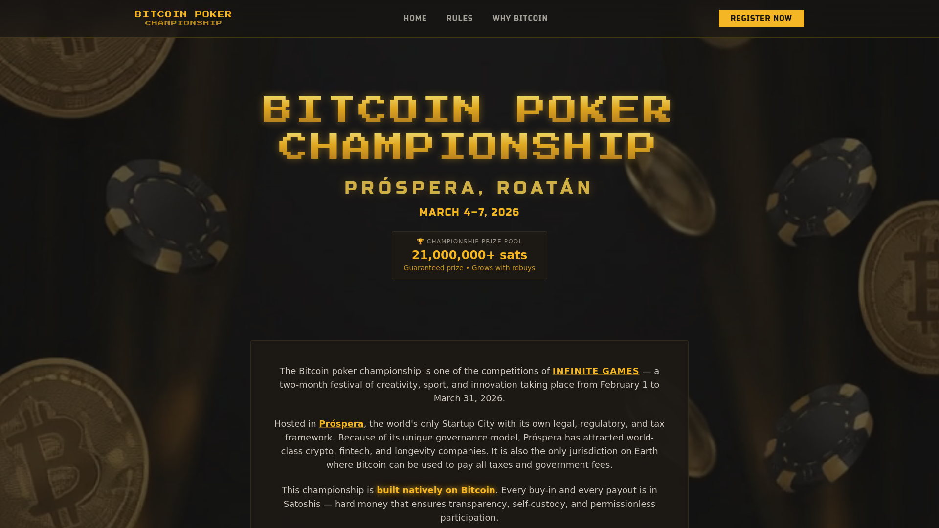 Bitcoin Poker Championship | Prospera Honduras