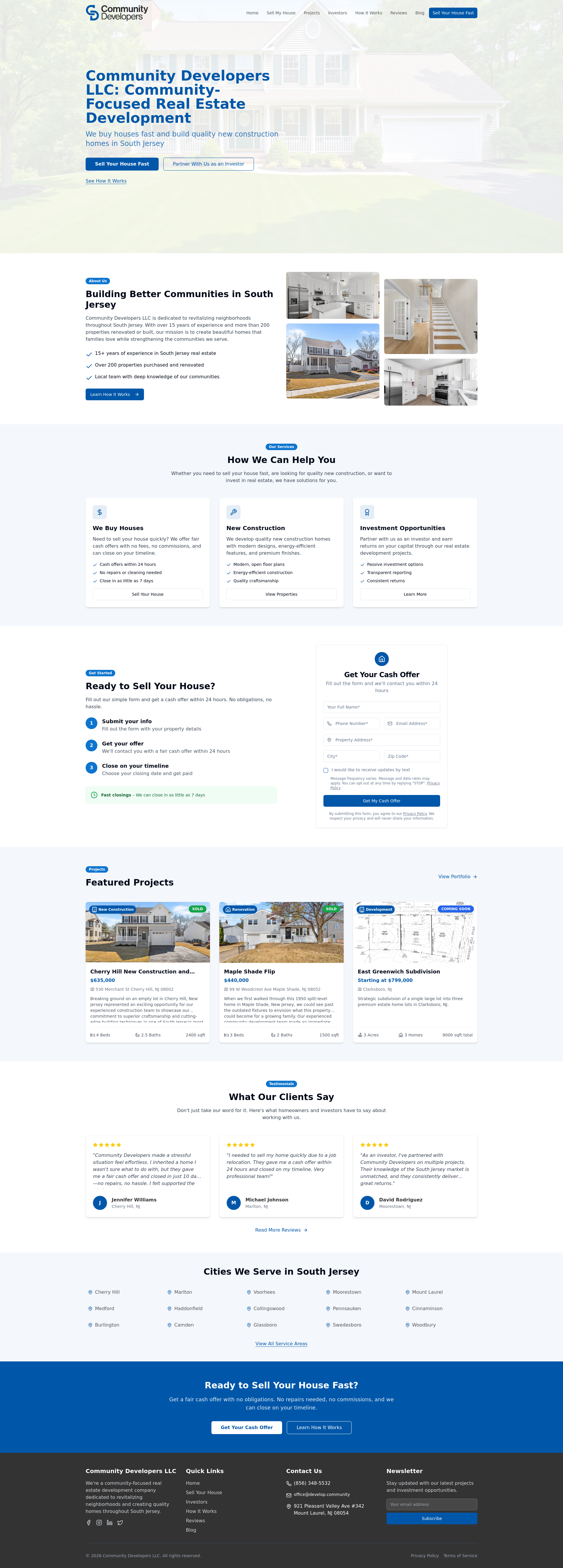 Community Developers LLC | Community-Focused Real Estate Development