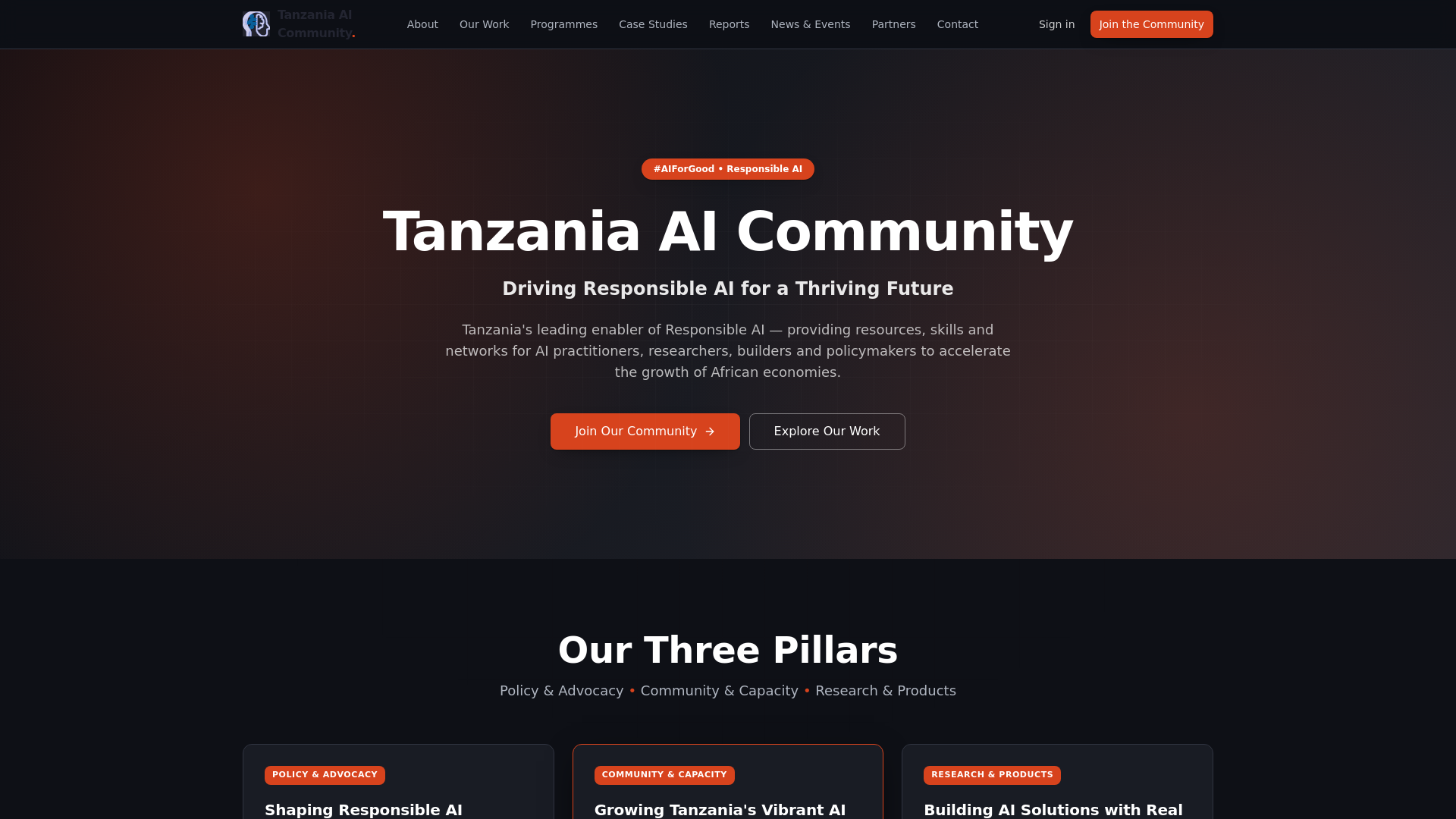 Tanzania AI Community — Tanzania's AI community, connected.