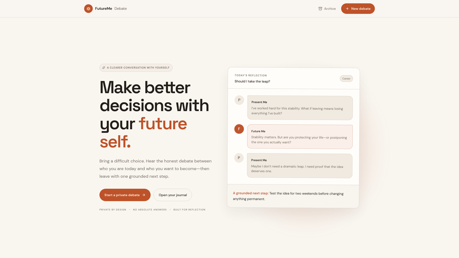 FutureMe Debate — official preview image