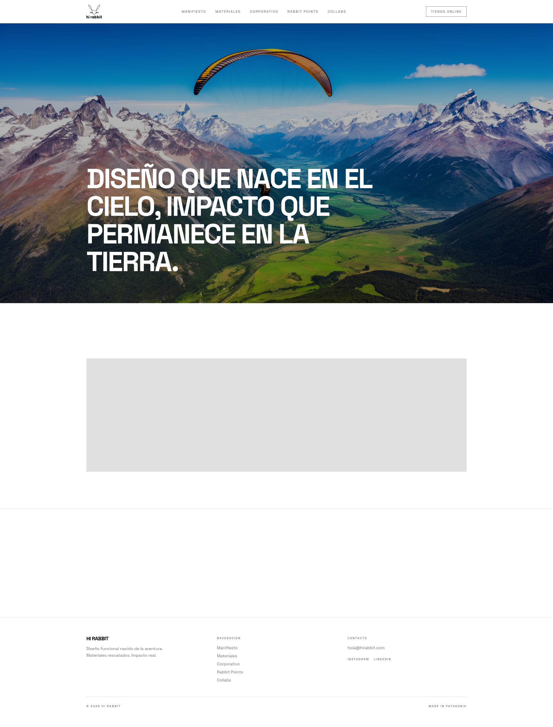 Hi Rabbit — Diseño Sustentable y Aventura en la Patagonia