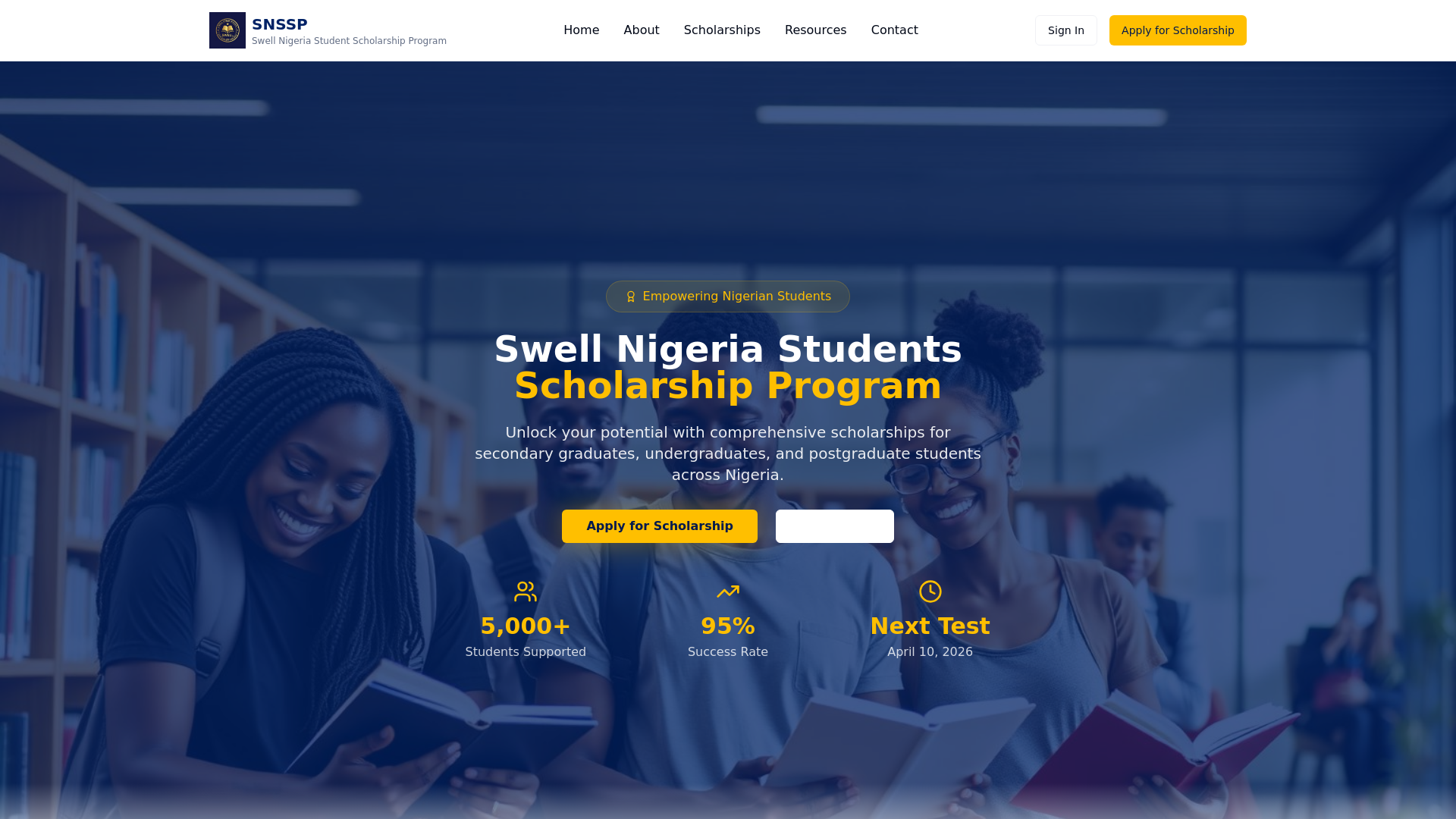 SNSSP - Swell Nigeria Students Scholarship Program | Empowering ...