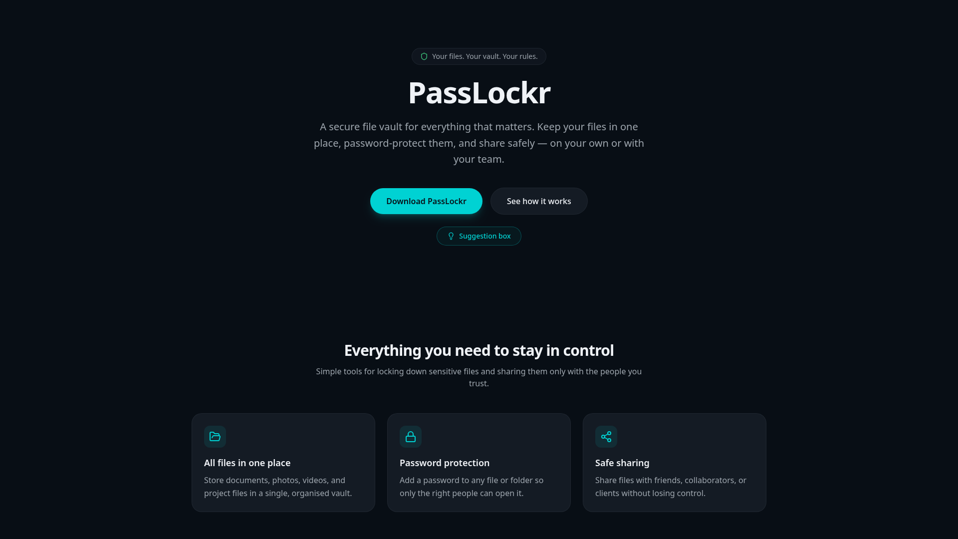 New File Security and Sharing App Beta