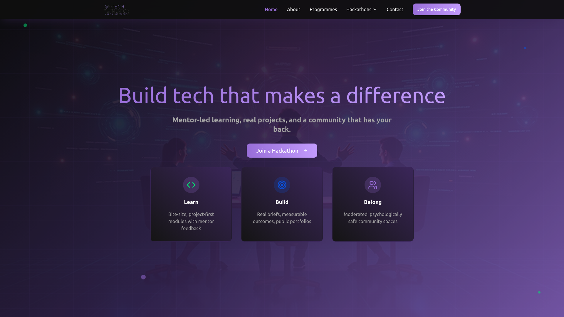 Tech Mentor - Build tech that makes a difference