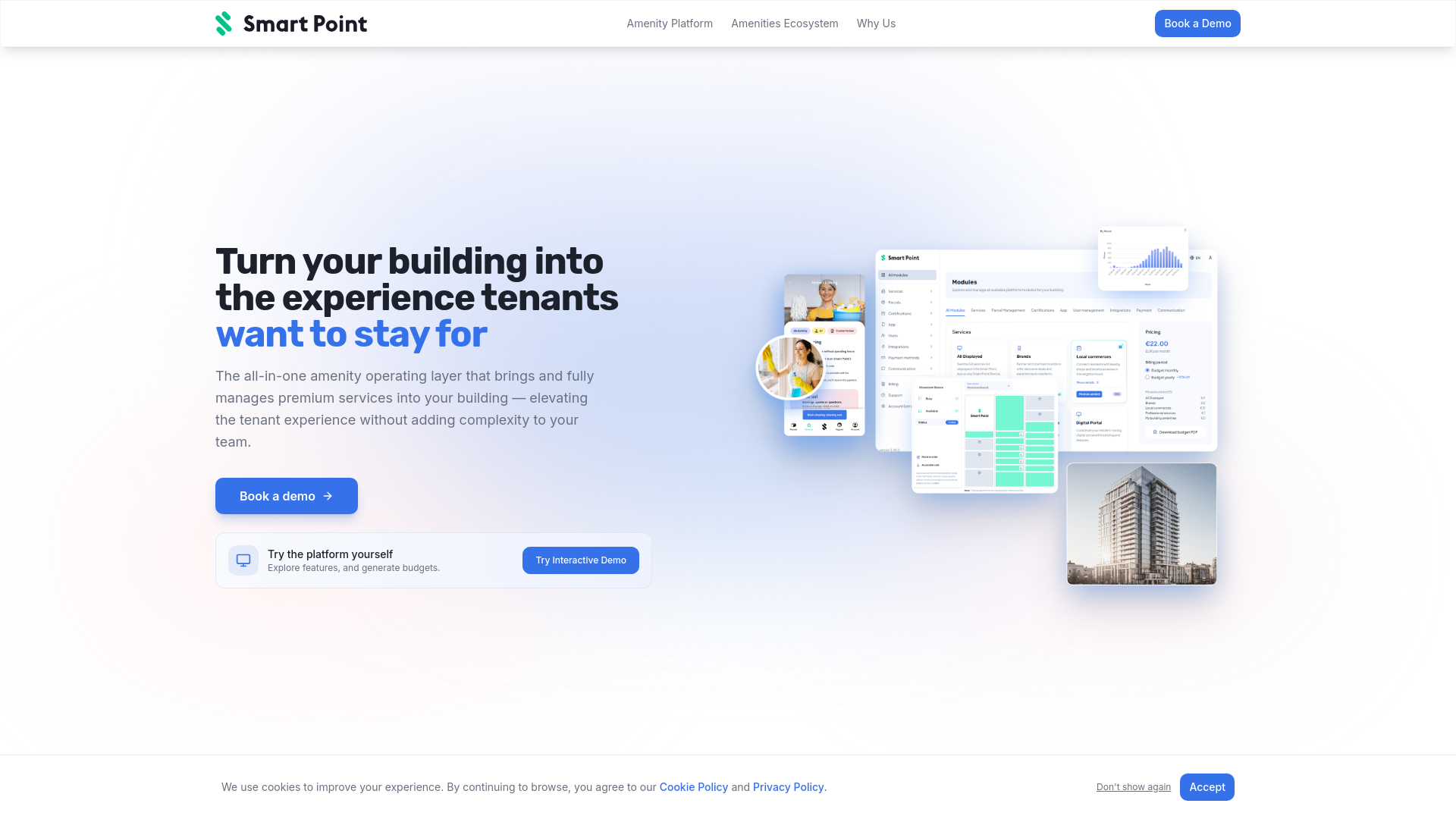 Smart Point On System Smart Point — Amenities-as-a-Service for Buildings