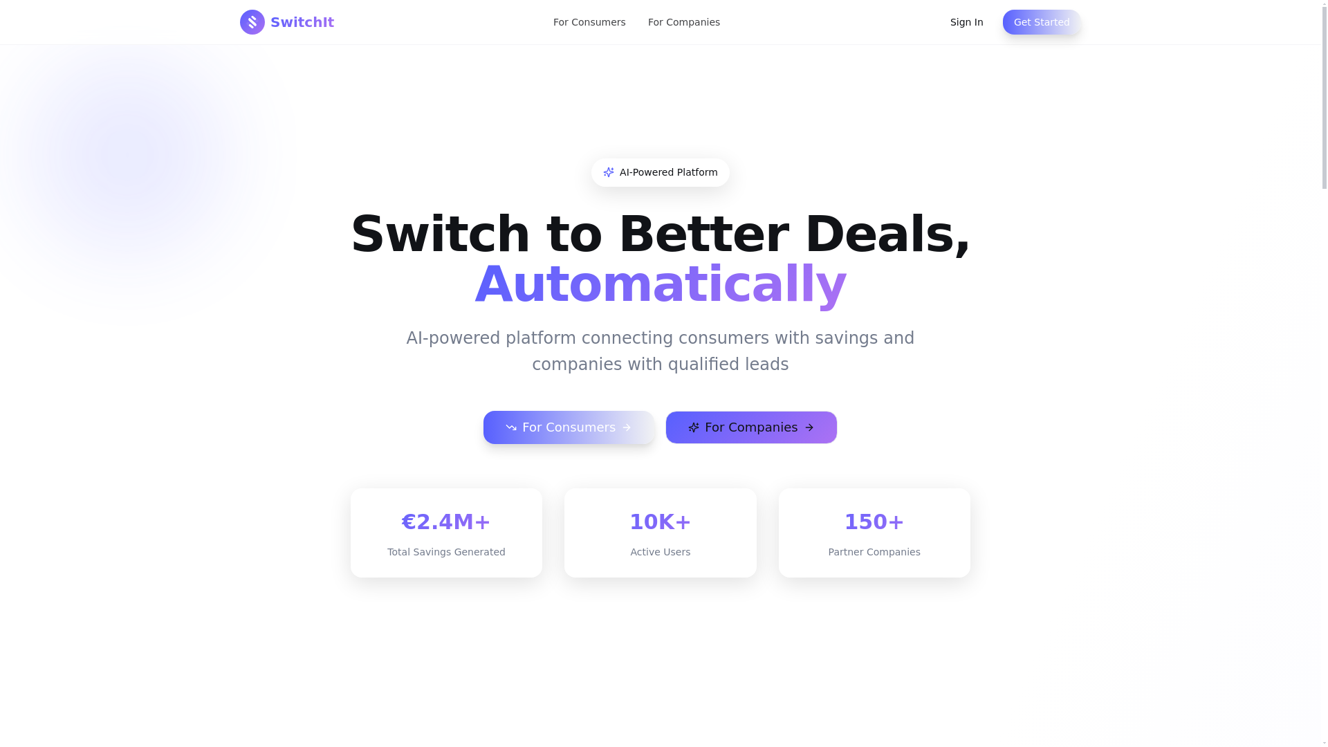 Switchit Software SwitchIt - AI-Powered Household Optimization