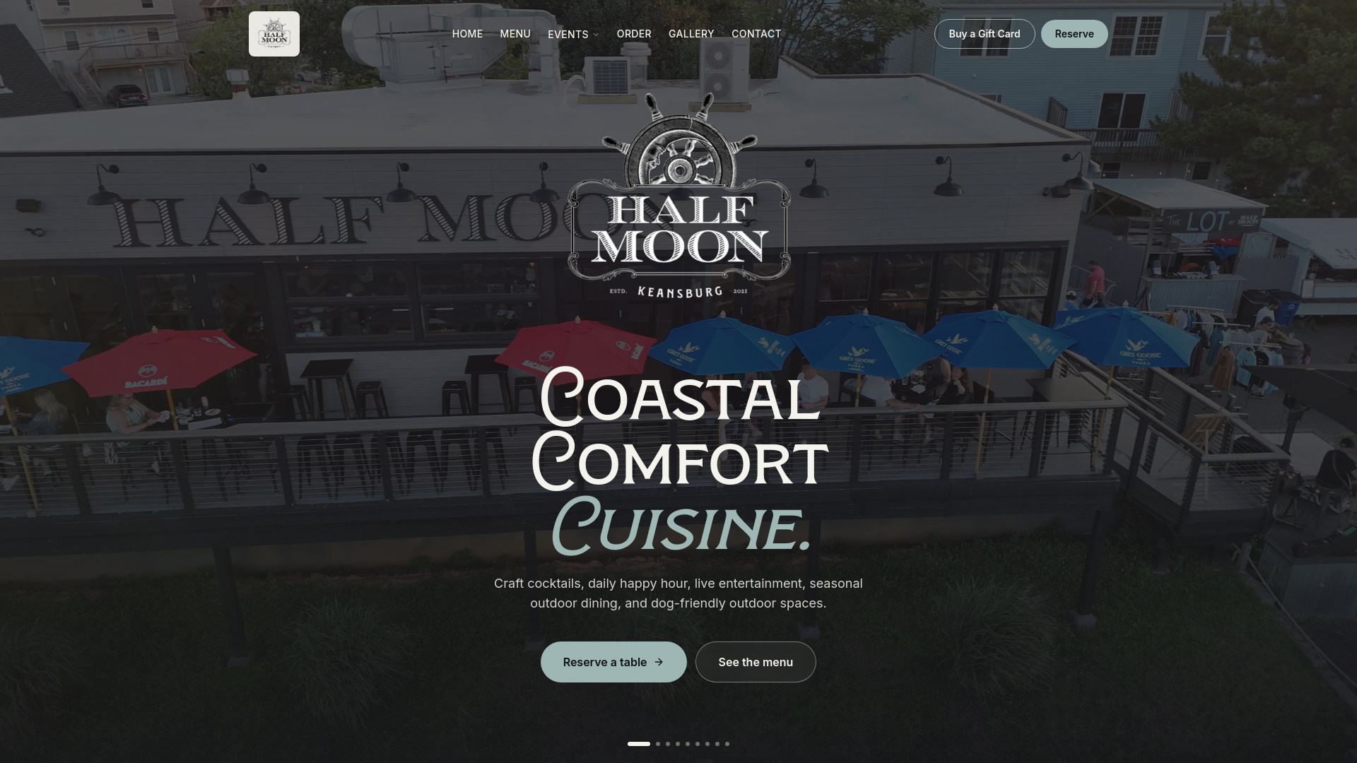 Menus — HALF MOON
