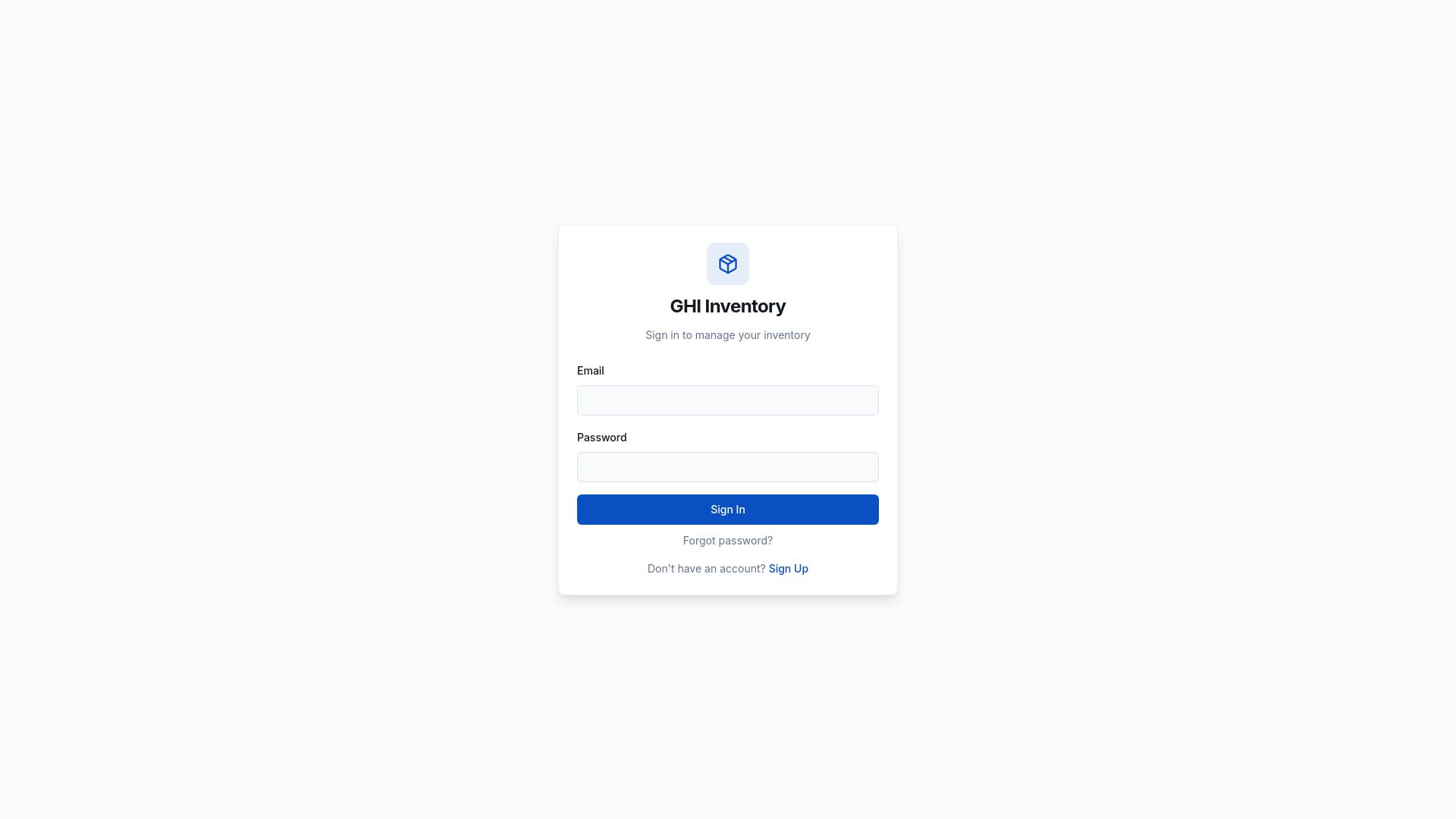 GHI ERP LOGIN