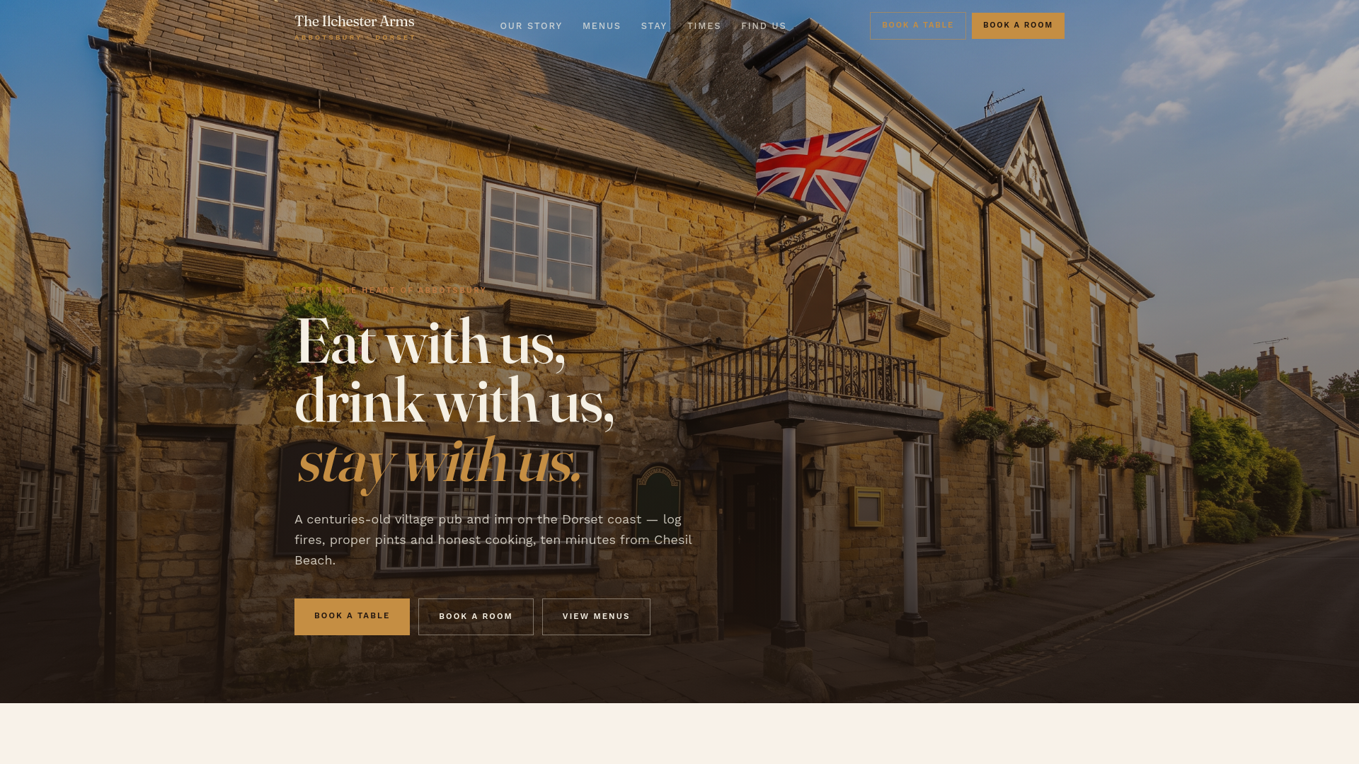 The Ilchester Arms Abbotsbury in Weymouth