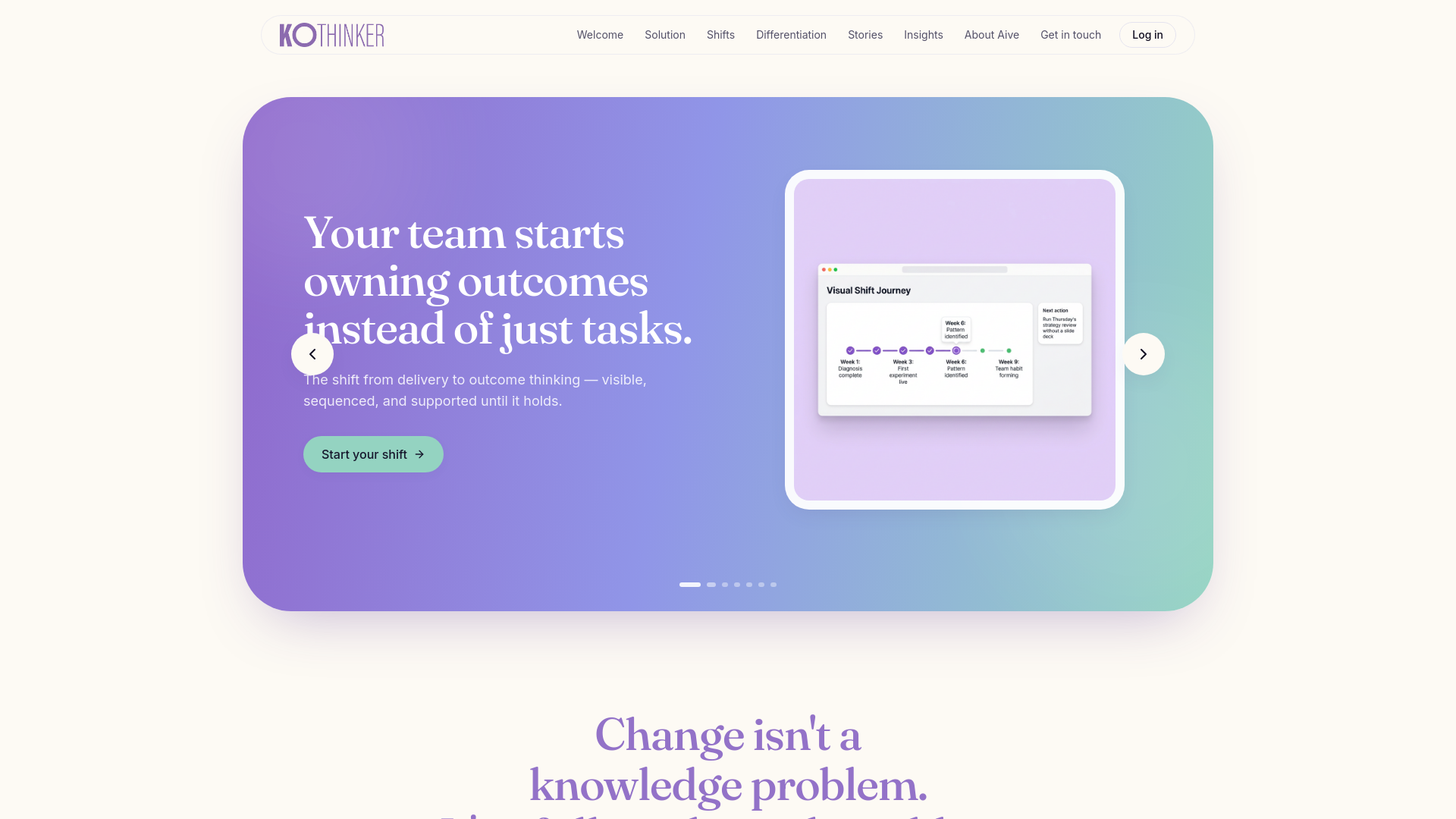 KoThinker — Make your shift stick