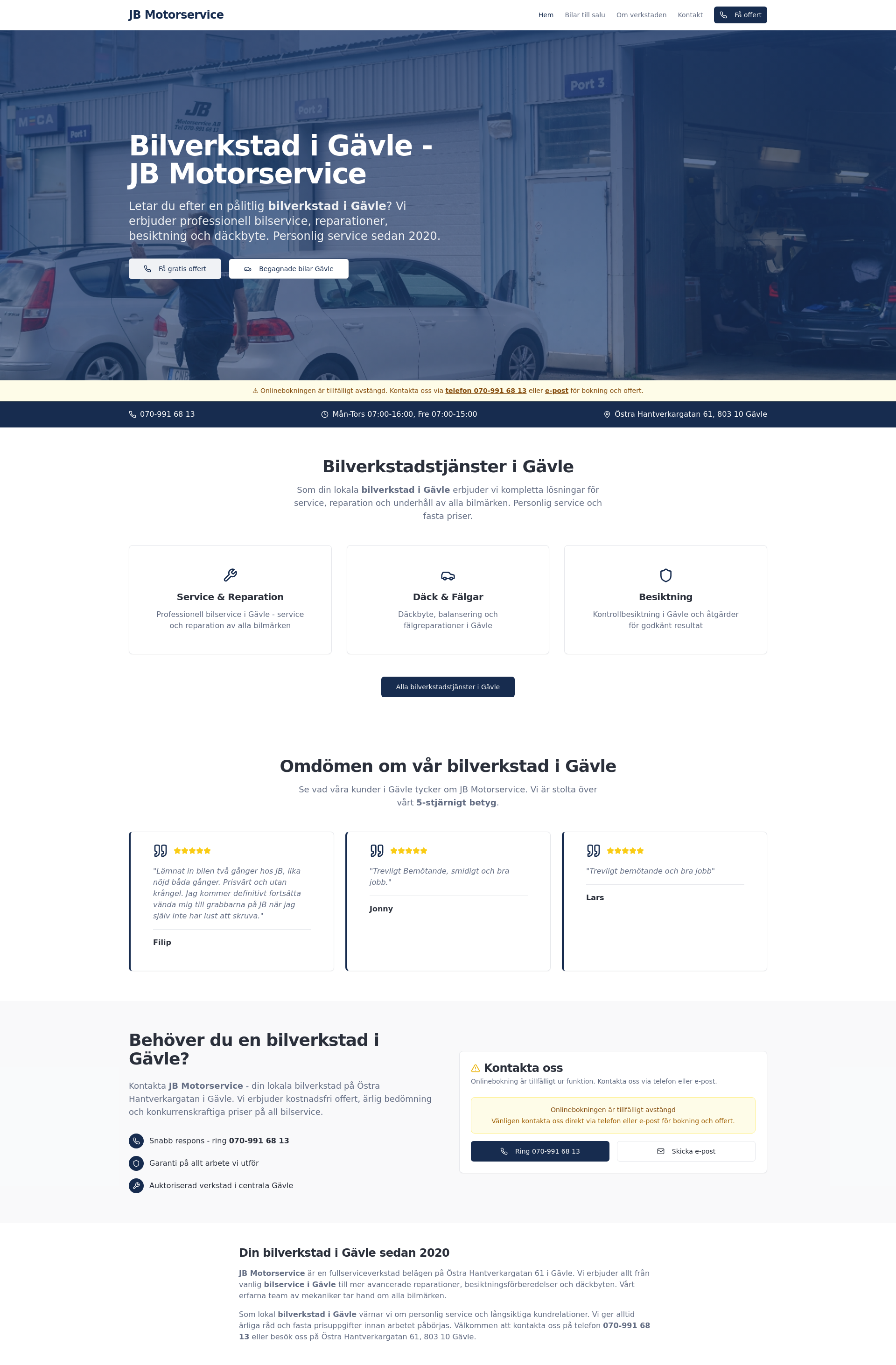 JB Motorservice logotyp