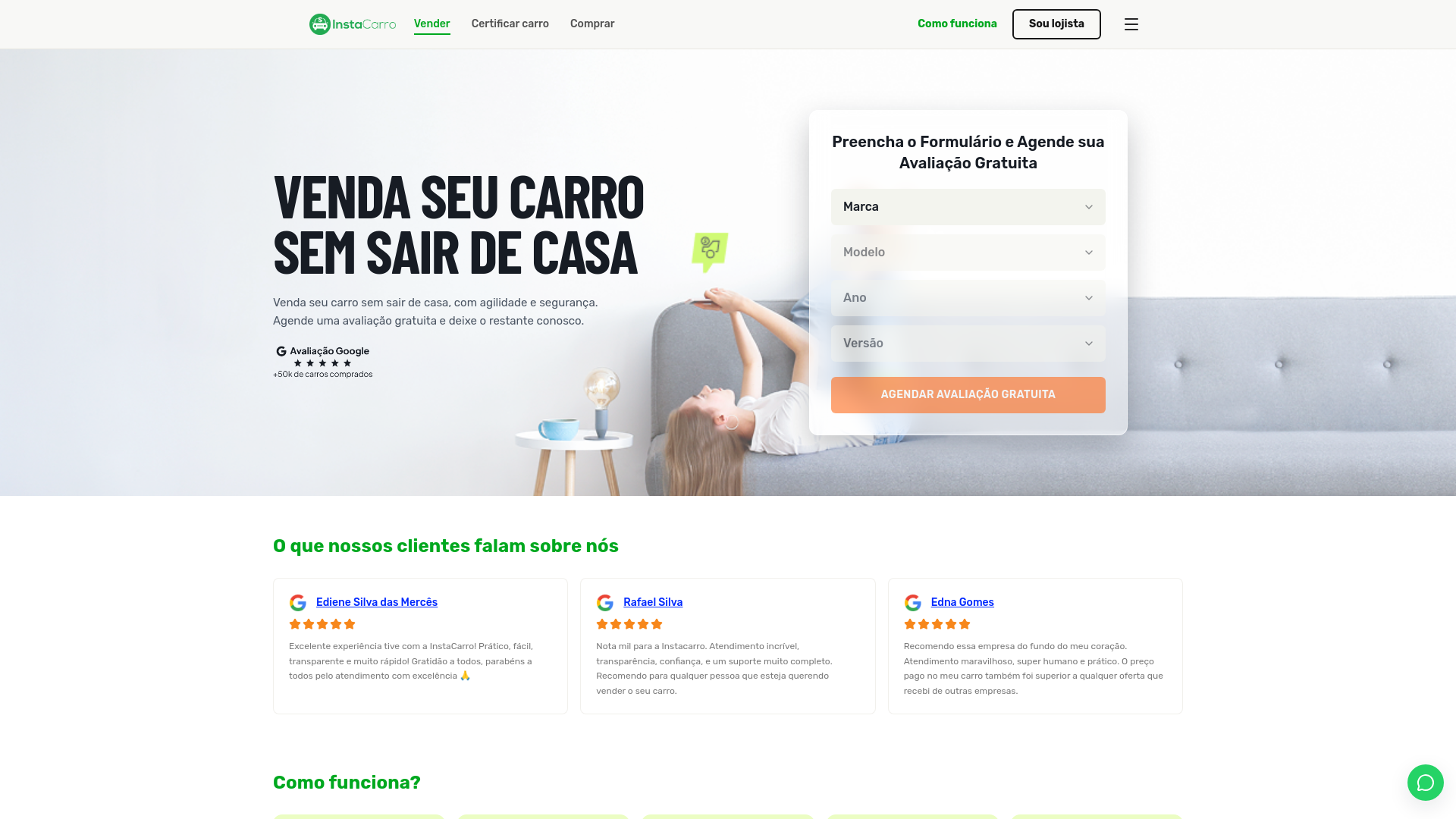 Venda seu carro usado ou seminovo com avaliação gratuita