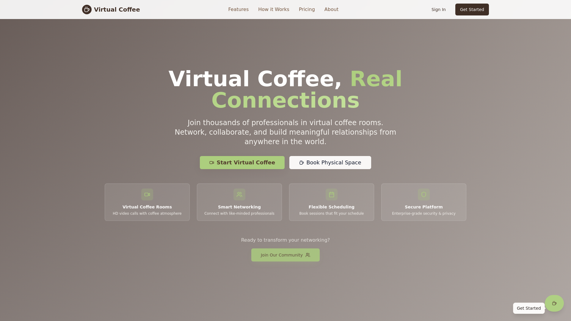 Virtual Coffee - Share Coffee Anywhere