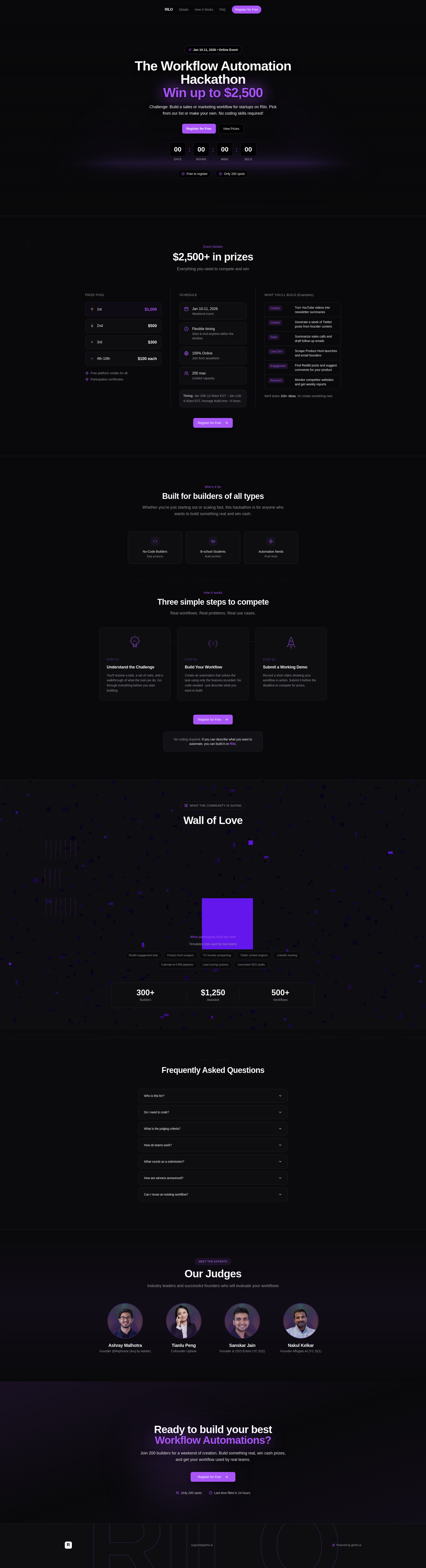 Rilo Hackathon - Build AI Workflows