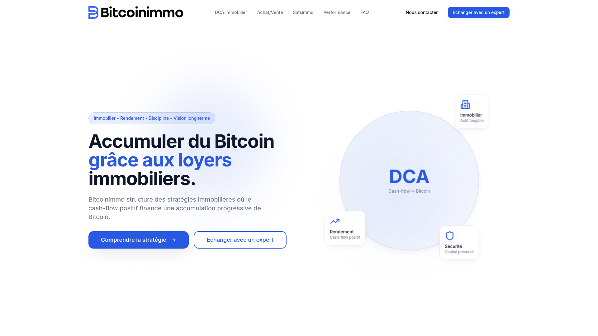Bitcoinimmo — Accumuler du Bitcoin grâce aux loyers immobiliers