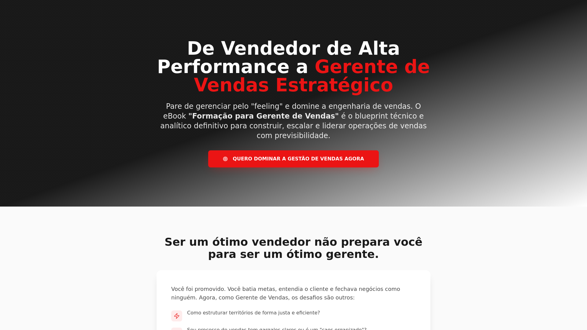 Formação para Gerente de Vendas