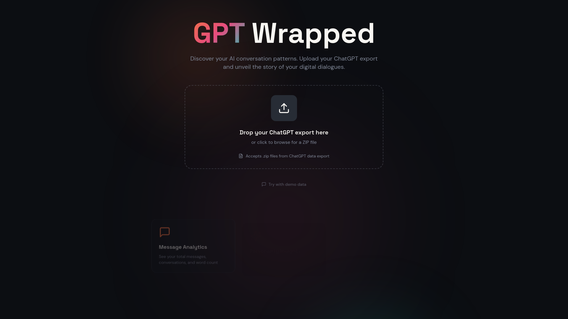 GPT Wrapped - Your AI Conversation Story