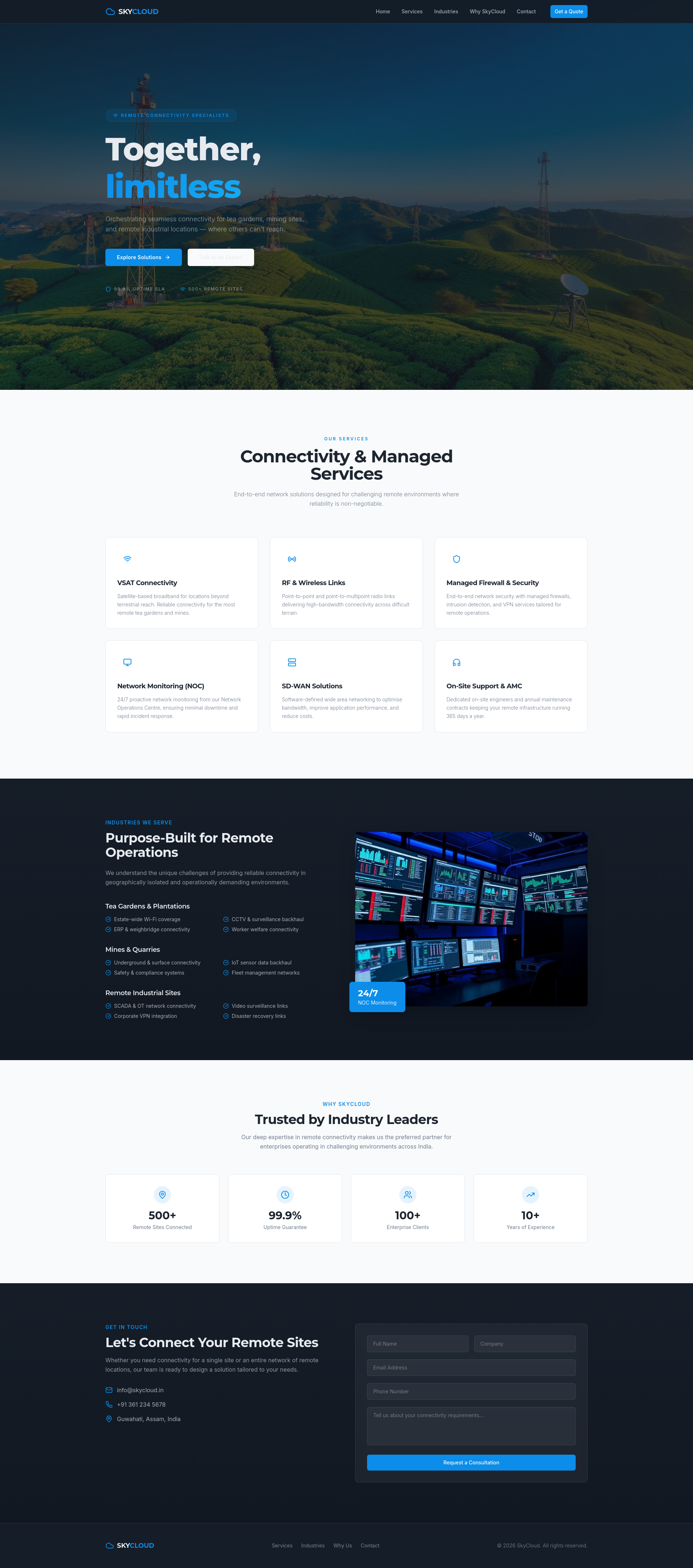 SkyCloud - Remote Connectivity & Managed Network Services