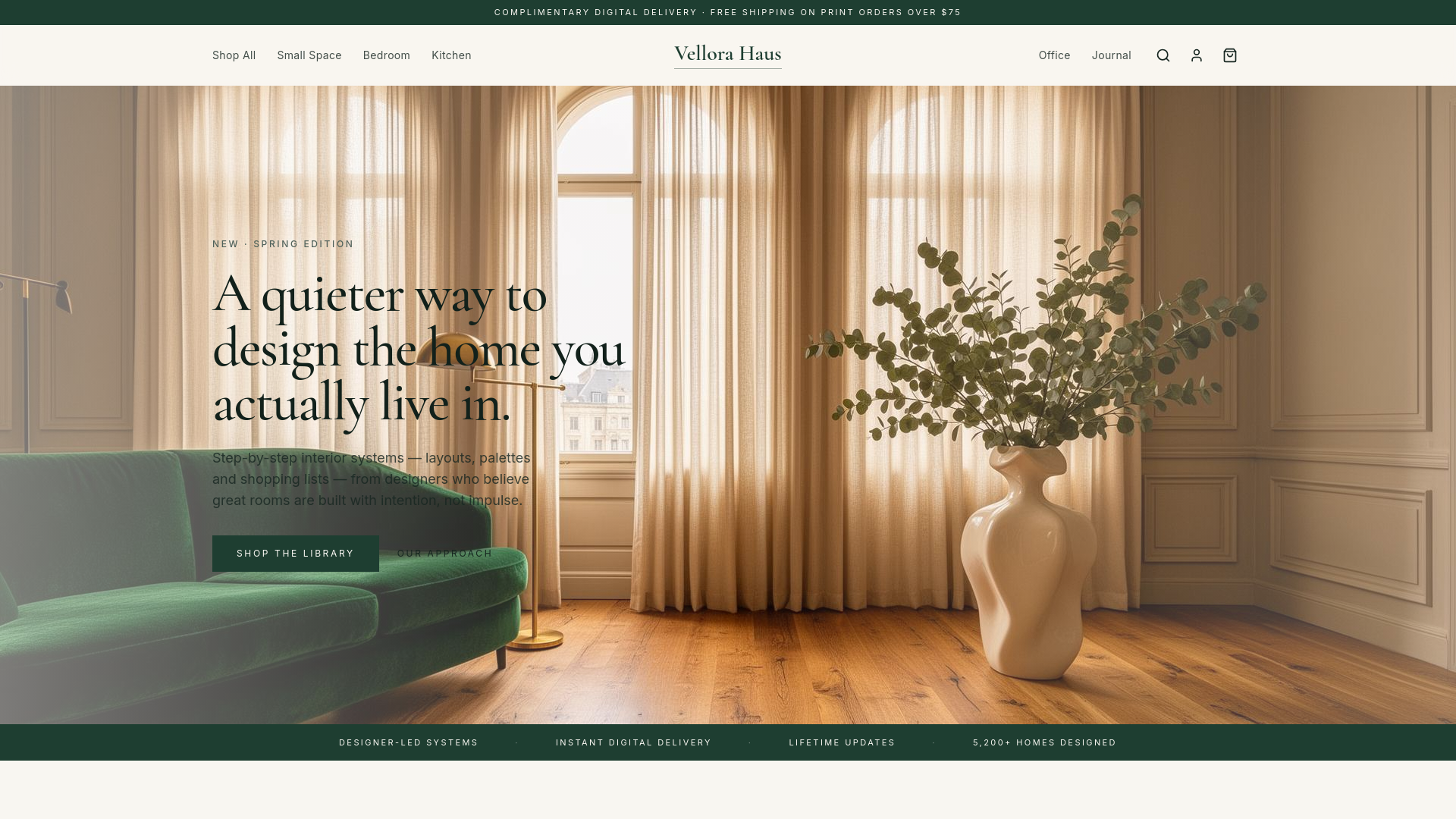 Vellora Haus · Practical Interior Design Systems