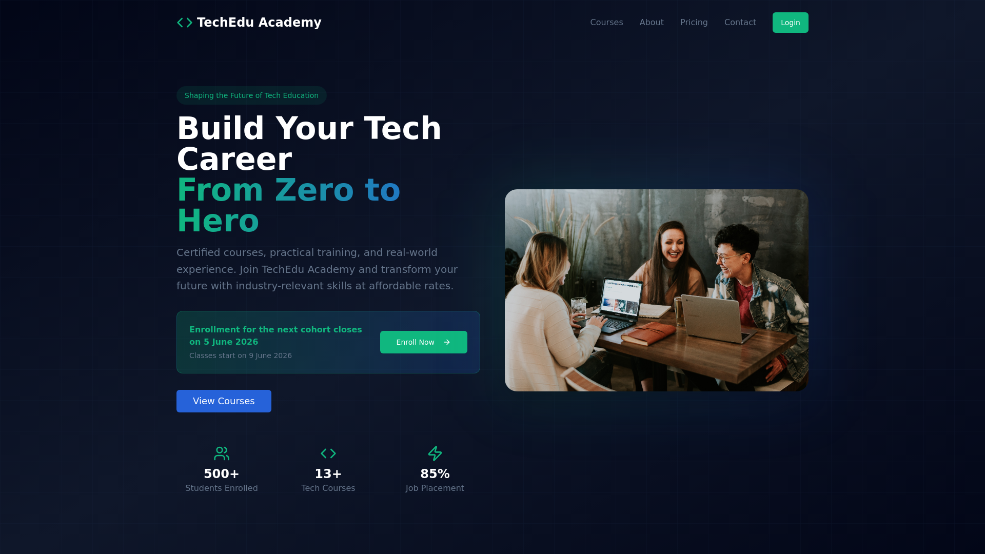 TechEdu Academy | Online Coding Bootcamp & Tech Skills Training