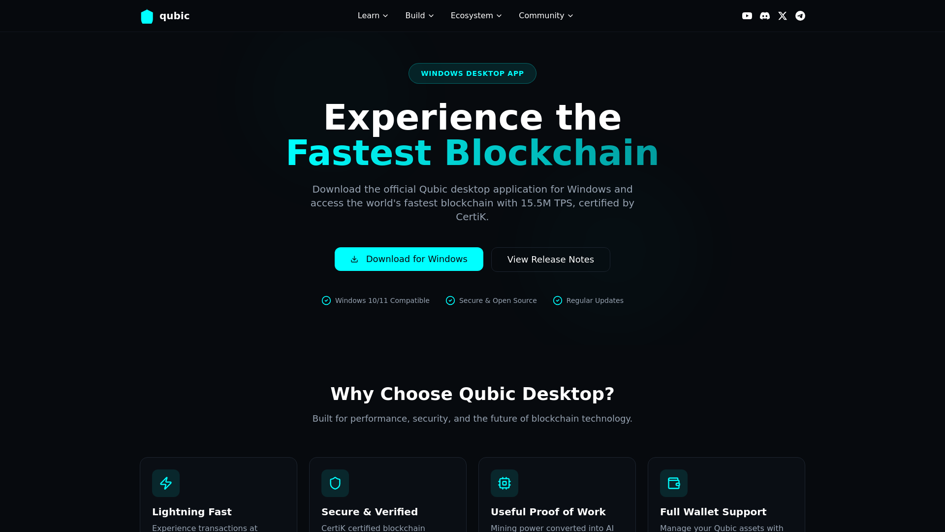 Qubic Desktop App - Download for Windows